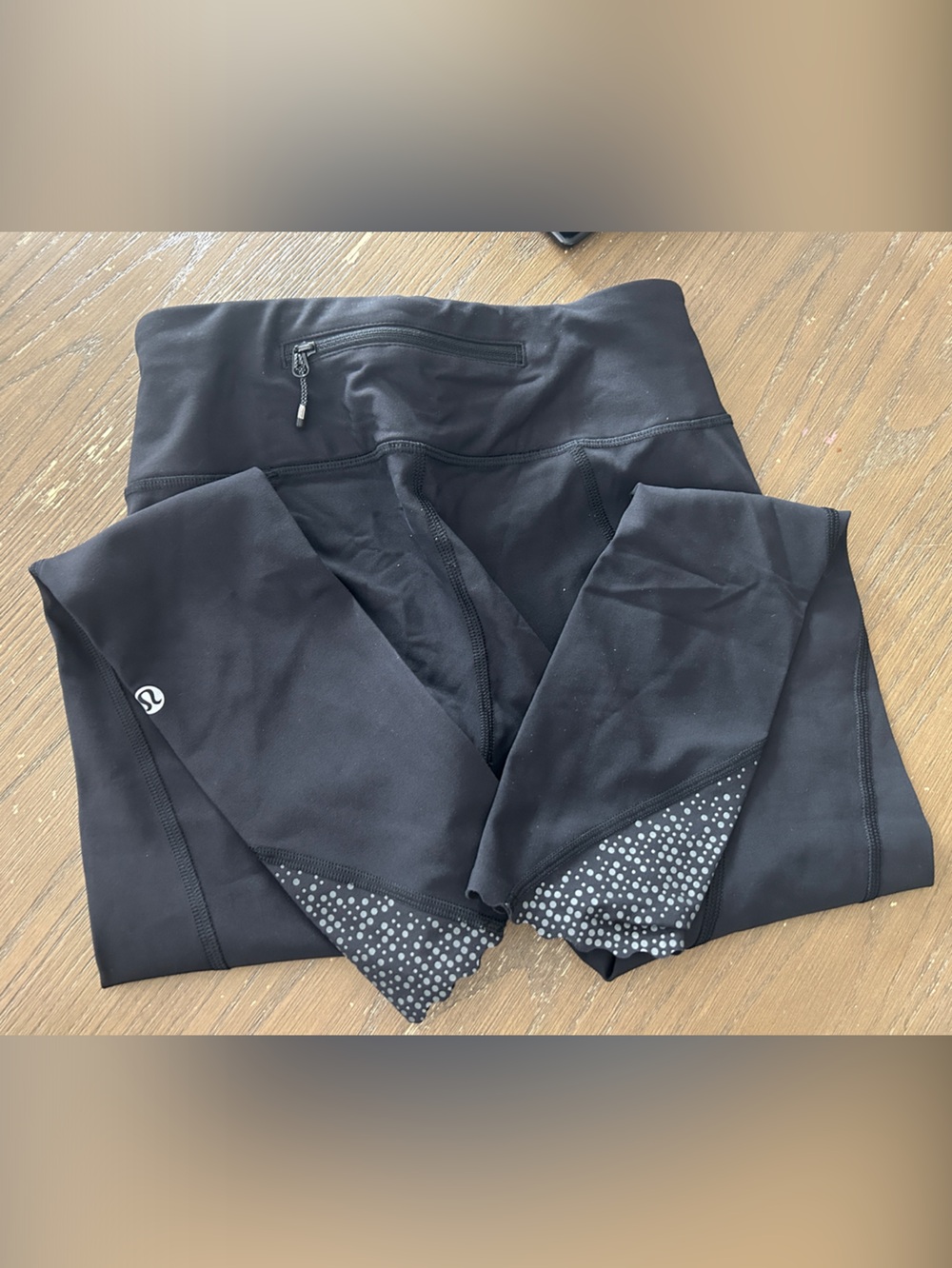lululemon athletica Black High-Rise Leggings with Reflective Dot Detail